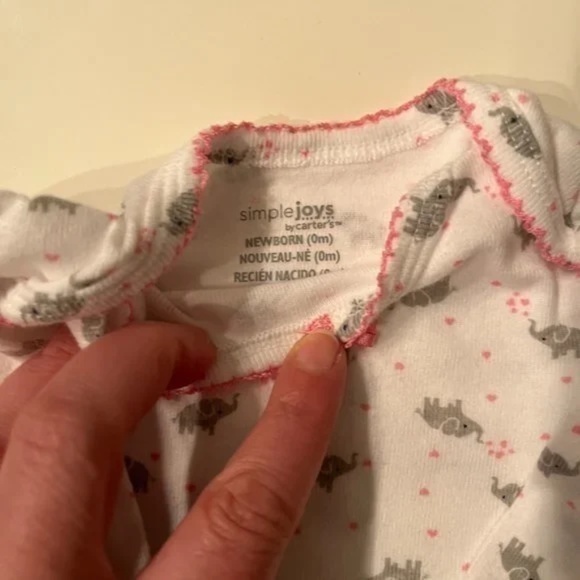 Sleep Gowns - TWO Newborn Simply Joys by Carters Sleep Gowns (0‎ Months) - Picture 2 of 3